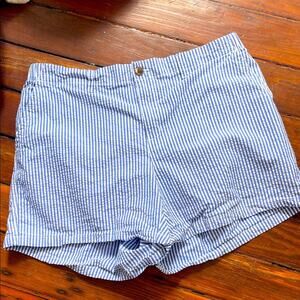 Old Navy OG Chino flat front elastic waist seersucker striped shorts sz 2X